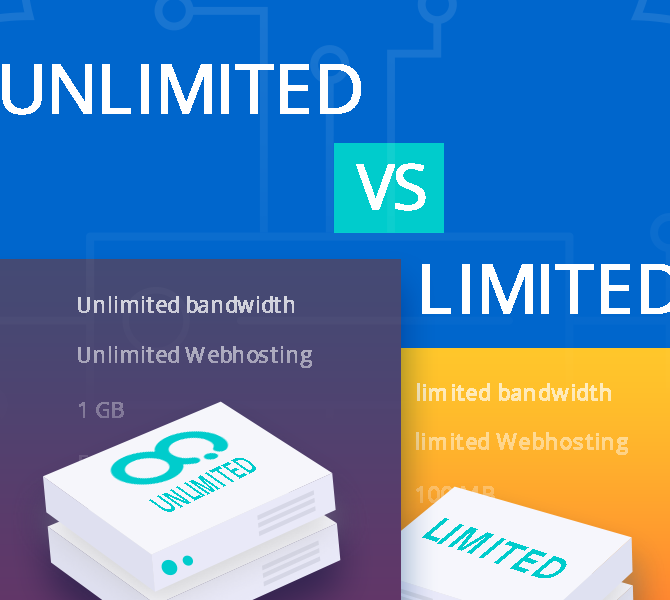 الفرق بين الإستضافة المحدودة والغير محدودة وأيهما أفضل لموقعك Limited VS unlimited Web hosting